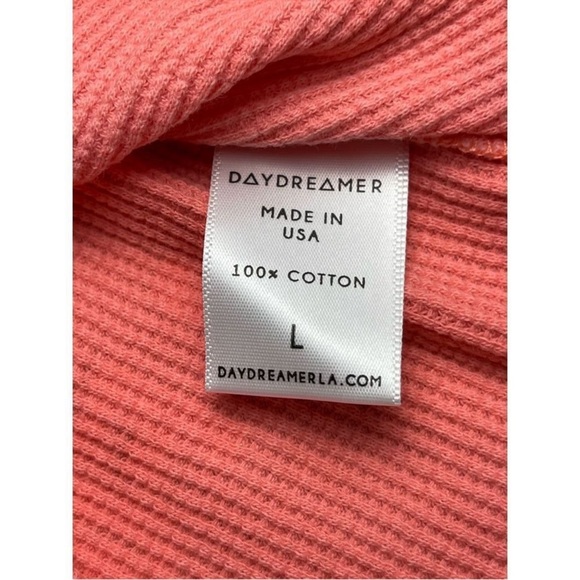 Daydreamer Records Amplified Thermal Crop Top Pink Size Large - Picture 12 of 14